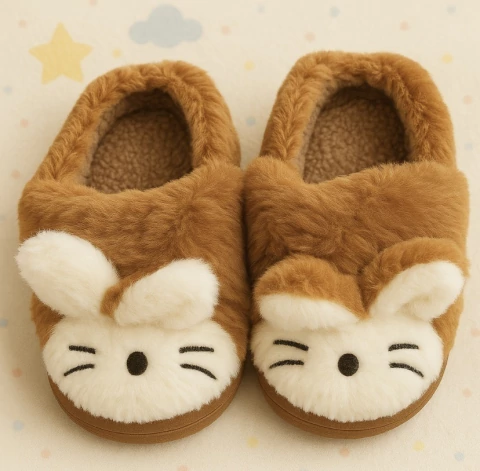 Pantuflas conejo Marrón - comprar online