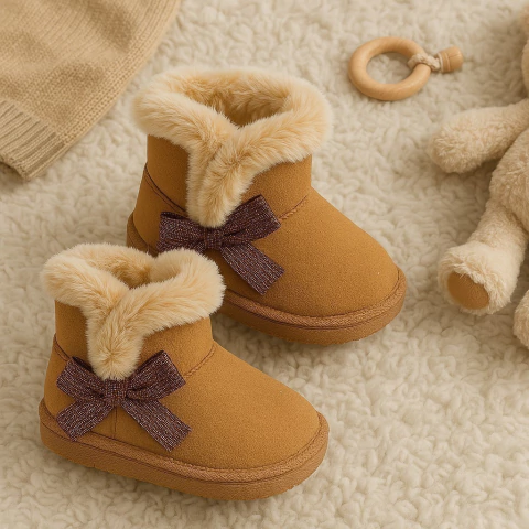 Botas de gamuza -piel MOÑO CAMEL 12/5 - comprar online