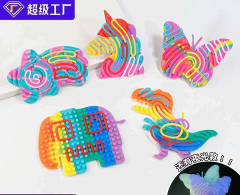 Juguete sensorial formas y tiras