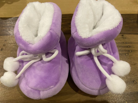 Pantumedias plush y piel Pompon