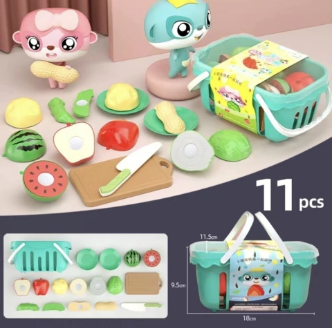 Canasta Frutas y verduras con abrojo