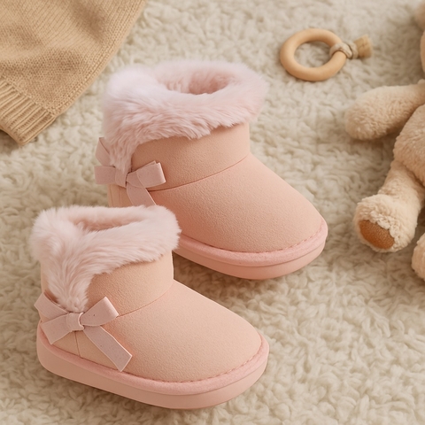 Botas de gamuza -piel MOÑO ROSA envío 12/5 - comprar online