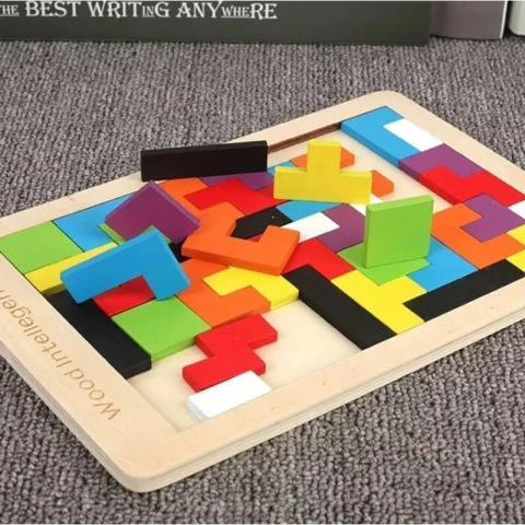 Juego tetris madera