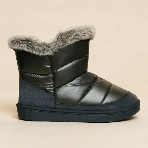 Botas impermeables termicas - piel Negra - comprar online