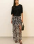 Saia Longa Drapeada Animal Print Zebra