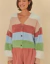 Cardigan Farm Tricot Pelinho Listrado