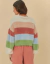 Cardigan Farm Tricot Pelinho Listrado - comprar online