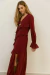 Vestido Crepe Chifron Babado - comprar online