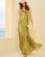 Vestido Longo Fluido Estampado - ESPAÇO LZ 