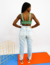 Calça Feminina Jeans Claro Cintura Alta Mom My Fit - comprar online