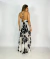 Vestido Open Com Babados Estampa Maxi Flowers - comprar online