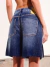 Bermuda Open Jeans Bianca Com Aplicação - comprar online