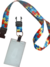 Cordão+ porta crachá emborrachado vários modelos - comprar online