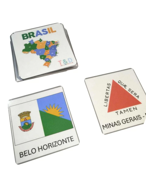 JOGO DA MEMÓRIA BANDEIRAS DOS ESTADOS BRASILEIROS