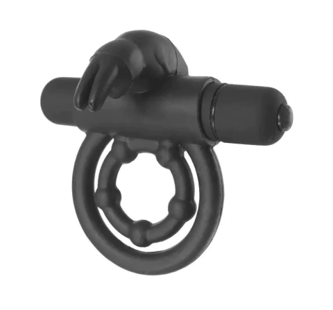 Anillo Doble Con Vibrador De 10 Funciones