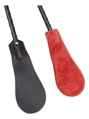 Palmeta Fusta De Cuero con Peluche - comprar online
