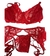 Conjunto Lenceria de Encaje 3 Piezas Corpiño Tanga Portaliga Plus Size - comprar online