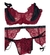 Conjunto Lenceria de Encaje 3 Piezas Corpiño Tanga Portaliga Plus Size - Taboo - Sex Shop
