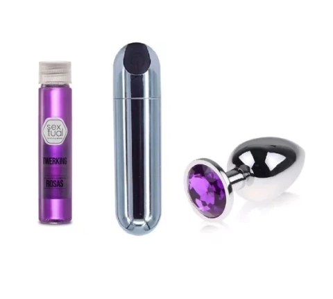 Kit Bala Usb + Plug Anal + Gel Intimo