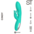 Consolador Vibrador Con Doble Estimulador De Punto G Clítoris - Cindy - ST - comprar online