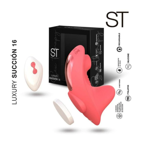 Succionador Vibrador Control Remoto Para Tanga Luxury Succión 16