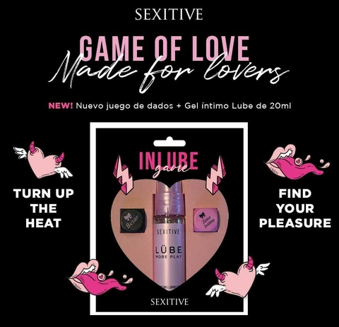 Kit Juego de dados + Gel íntimo de 20 ml. Sexitive