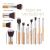 SET BROCHAS MAQUILLAJE PROFESIONAL MAFEZ BOLSO TRANSPORTE 11 PIEZAS - SEVERANCE