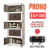 CONTENEDOR PLASTICO PLEGABLE APILABLE X 5 62 LTS