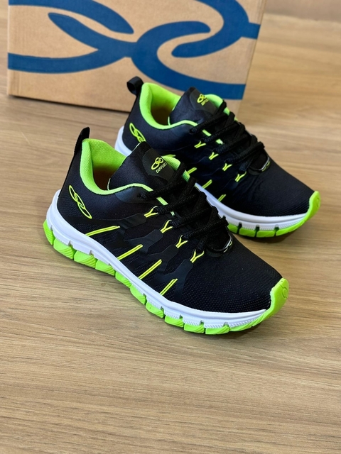 Tênis Infantil OL - Preto / Verde - comprar online