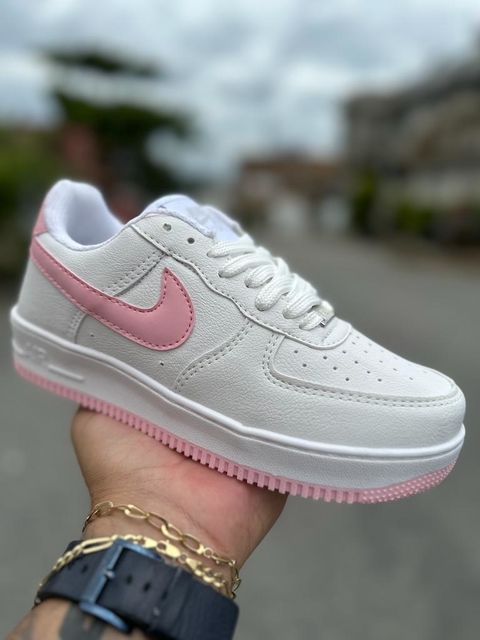 Air Force 1 Premium - Branco / Rosa