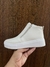 Tênis Botinha Feminino Forrada em pelinho com zípper - Off White