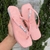 Chinelo Básico Strass - Rose