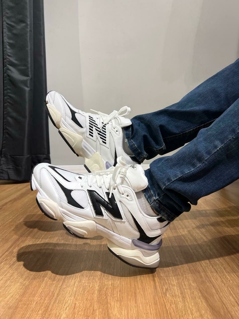 Tênis Nb 9060 Premium Unissex - Branco Com Preto - comprar online