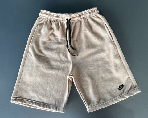 Bermuda Moletom Nike - Bege - comprar online