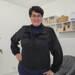 Jaqueta Marina - Elegante Moda Plus Size LTDA