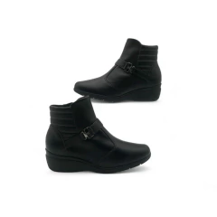 Botita Detalle Aplique Base Taco Chino Cierre Interno Napa Piccadilly (117106NP) - comprar online