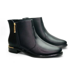 Bota Corta Taco mocacin cierre vista Napa Vizzano (3077106NP)