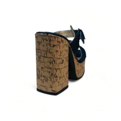 Zueco Faja Platafarma Tacon 11 1/2 Corcho Jean Anita Prada (220JN) en internet