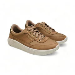 Zapatilla Casual Talon Metalizado Camurca Napa Moleca (5764102NP) - tienda online