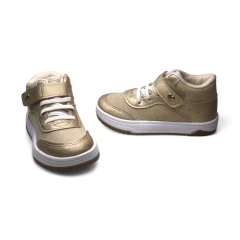 Zapatilla Botita Tira Abrojo Cordon Elastico Metalizado Tecido Kidy (3130037MZ) - comprar online