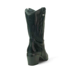 Tejana Alta Cierre Interno Recortes Costuras Napa Via Marte (054010NP) en internet