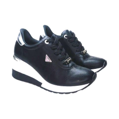 Zapatilla Costura Vista Aplique Cordon Napa Via Marte (2203NP) - tienda online