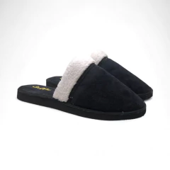 Pantufla Detalle Peluche Pana Suffle (1123PN)