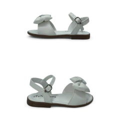 Sandalia Faja Aplique Moño/Strass Napa PéComPé (800113NP) - comprar online