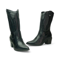 Tejana Alta Cierre Interno Recortes Costuras Napa Via Marte (054010NP) - comprar online