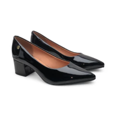 Zapato Stiletto Taco Ancho 4 1/2 Verniz Vizzano (1220315VZ)