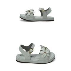 Sandalia Faja Aplique Flores/Strass Napa PéComPé (41425NP) - comprar online