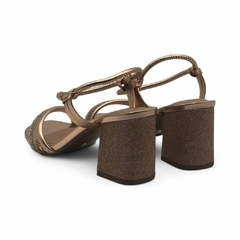 Sandalia Tobillera Elastica Doble Tira Taco Cetin 6 1/2 Napa Beira Rio (8436213MZ)