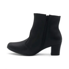 Bota Recortes Cierre Interno Napa Stretch Trama Piccadilly (110179NP) - Mousse Calzados