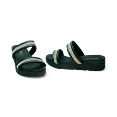 Zueco Doble Tira Base 2 1/2 Napa Strass Beira Rio (8387536NP) - comprar online